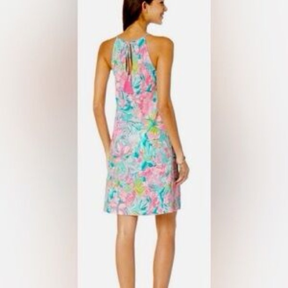 Lilly Pulitzer Margot Hot On The Scene Pima Cotton Jersey Swing Tank Dress XL - Picture 2 of 8